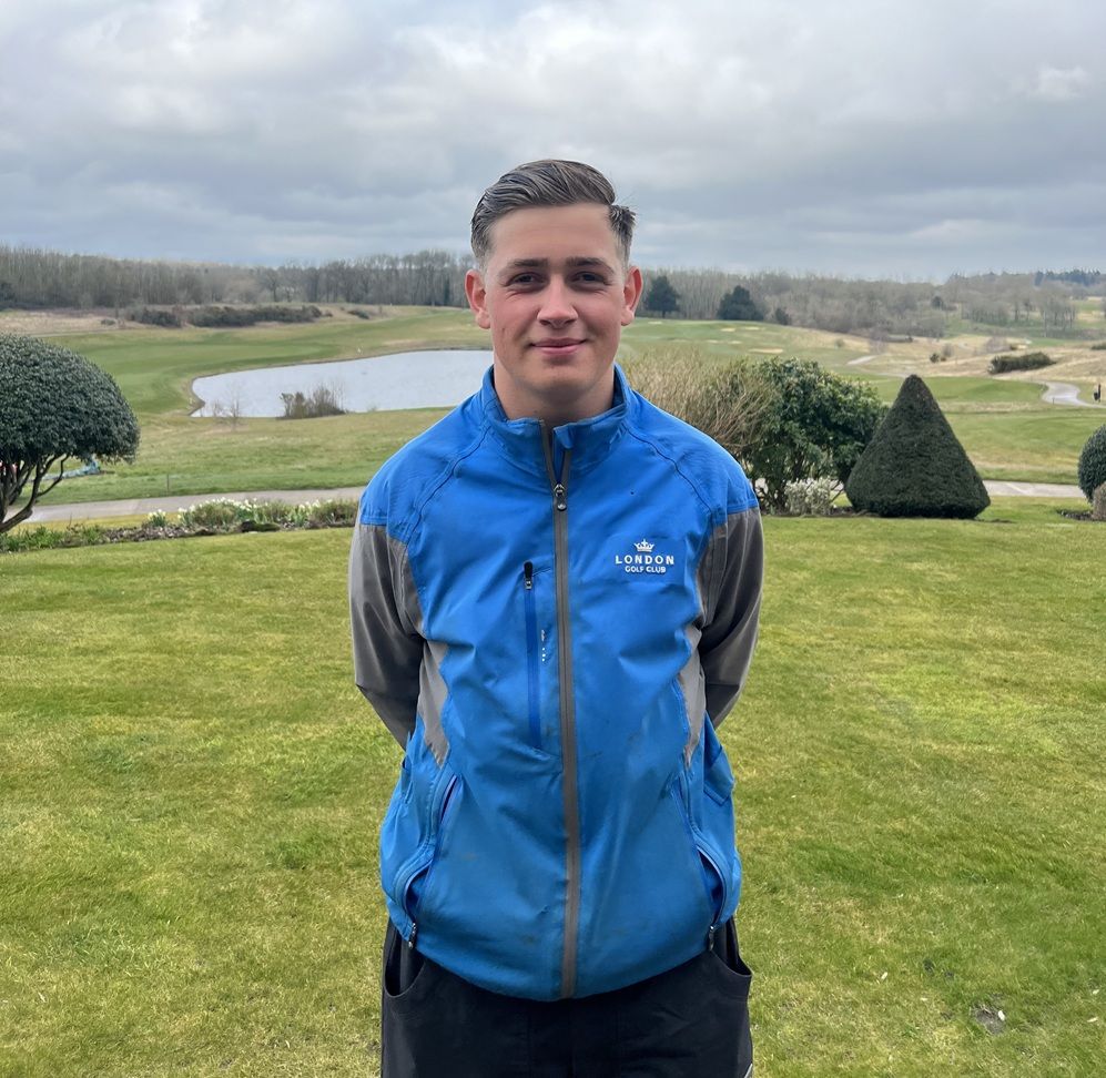 Young apprentice at golf club