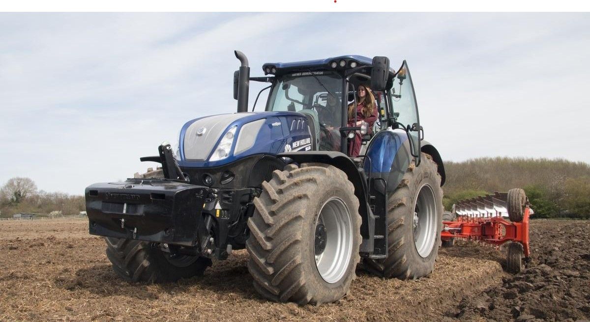 Tractor on field